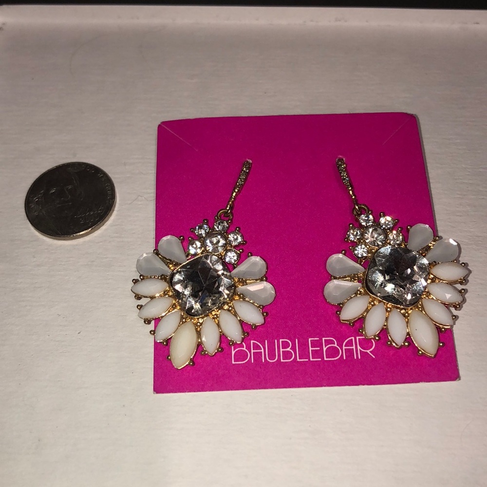 Baublebar flower dangle earrings